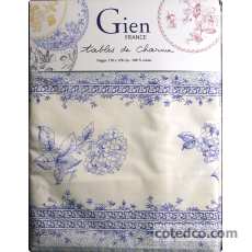 Nappe 170 x 170cm 100% coton Hortensia