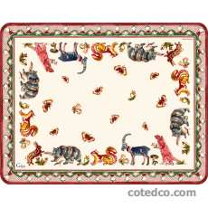 Plateau GM M�lamine - 48x38 cm - Jardin Imaginaire