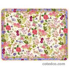 Plateau GM M�lamine - 48x38 cm - Millefleurs