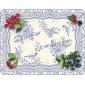 Plateau GM M�lamine - 48x38 cm - Oiseau Bleu