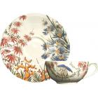 Coffret de 2 tasses et soucoupes d�jeuner - 40 cl - diam. 18 cm