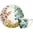 Coffret de 6 tasses et soucoupes th� U.S. - 25 cl - diam. 15,3 cm