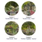 Coffret de 4 Assiettes canap� - diam. 16.5 cm - De Paris � Giverny
