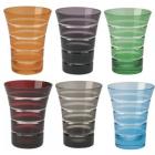 Coffret Bois 6 gobelets haut 28cl Multicolore