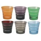 Coffret Bois 6 verres � Whisky 29cl Multicolore