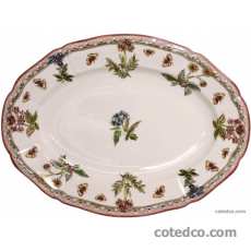 Coffret de 1 plat ovale n� 6 - 39,4x29 cm