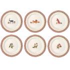 Coffret de 6 Assiettes dessert - diam. 23,2 cm