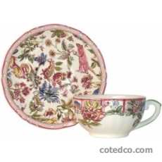 Coffret de 6 tasses et soucoupes th� - 20 cl - diam. 15,3 cm