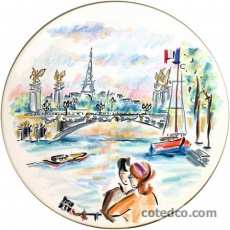 Coffret de 1 plat � dessert - diam. 30 cm