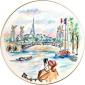 Coffret de 1 plat � dessert - diam. 30 cm