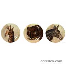 Coffret de 6 Assiettes canap�s assorties - diam. 16,5 cm
