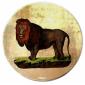 Coffret de 1 plat � dessert Lion - diam. 30 cm
