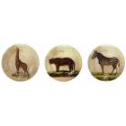 Coffret de 6 Assiettes dessert assorties - diam. 21,8 cm