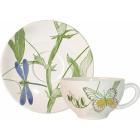 Coffret de 2 tasses et soucoupes d�jeuner - 32 cl - diam. 18 cm