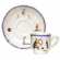 Coffret de 6 tasses et soucoupes caf� - 11 cl - diam. 14 cm