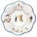 Coffret de 1 plateau Delft grosses c�tes - diam. 22,4 cm
