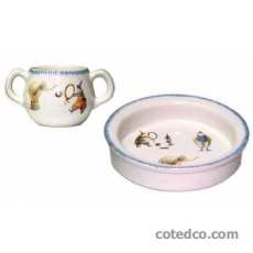 Coffret de 1 Assiette b�b�, 1 gobelet 2 anses - diam. 17 cm - 20 cl