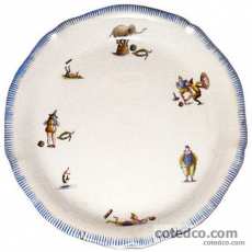 Coffret de 1 plat rond creux n� 4 - diam. 31,6 cm