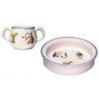 Coffret de 1 Assiette b�b�, 1 gobelet 2 anses - diam. 17 cm - 20 cl