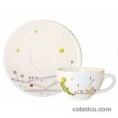 Coffret de 6 tasses et soucoupes th� - 19 cl-20 cl