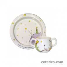 Coffret de 1 Assiette b�b�, 1 gobelet 2 anses - diam. 17 cm - 20 cl