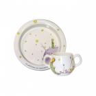 Coffret de 1 Assiette b�b�, 1 gobelet 2 anses - diam. 17 cm - 20 cl