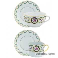 Paire Tasse d�jeuner  Forme droite - 33 cl