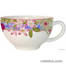 Coffret de 2 tasses et soucoupes d�jeuner - 40 cl - diam. 18 cm