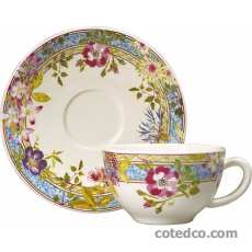 Coffret de 6 tasses et soucoupes th� - 20 cl - diam. 15,3 cm