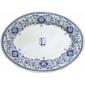 Coffret de 1 plat ovale n� 6 - 37x26 cm ( lettre au choix )