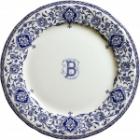 Coffret de 6 Assiettes dessert - diam. 21,8 cm ( lettre au choix )