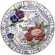 Coffret de 1 plat � g�teaux fleuri - diam. 30 cm