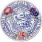 Coffret de 6 Assiettes plates extra fleuri - O 27,4 cm