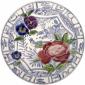 Coffret de 1 plat � g�teaux fleuri - diam. 30 cm