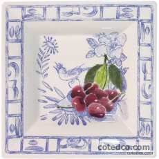 Coffret de 1 cendrier carr� GM - 17x17 cm