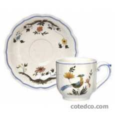 Coffret de 6 tasses et soucoupes caf� - 11 cl - diam. 14 cm
