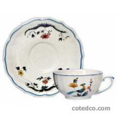 Coffret de 6 tasses et soucoupes th� - 20 cl - diam. 15,3 cm