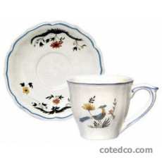 Coffret de 6 tasses et soucoupes th� U.S. - 25 cl - diam. 15,3 cm