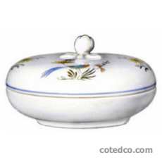 Coffret de 1 bonbonni�re � bouton - diam. 15,8 cm