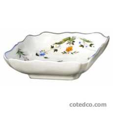 Coffret de 1 coupe carr�e rouen feston - 24x24 cm
