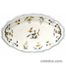 Coffret de 1 plat ovale n� 4 - 36x21,3 cm