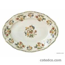 Coffret de 1 plat ovale n� 6 - 39,3x29 cm