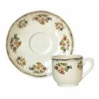 Coffret de 6 tasses et soucoupes caf� - 11 cl - diam. 14 cm