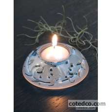 Coffret de 2 Bougeoirs Multifonctions + Bougie  10 cm