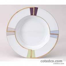 Assiette creuse � aile ou calotte