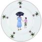 Assiette dessert d�cor Femmes-Gar�on