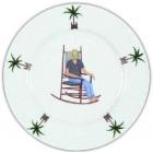 Assiette dessert d�cor Rocking chair