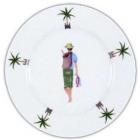 Assiette dessert d�cor P�cheur