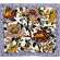 Coffret de 1 coupe carrée rouen feston - 24x24 cm