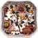 Coffret de 1 porte-carte Pompadour  n� 2 - 21x21 cm